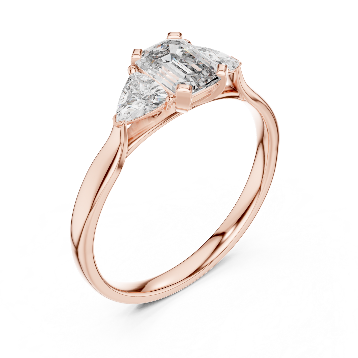 Trinity Emerald Elegance Ring