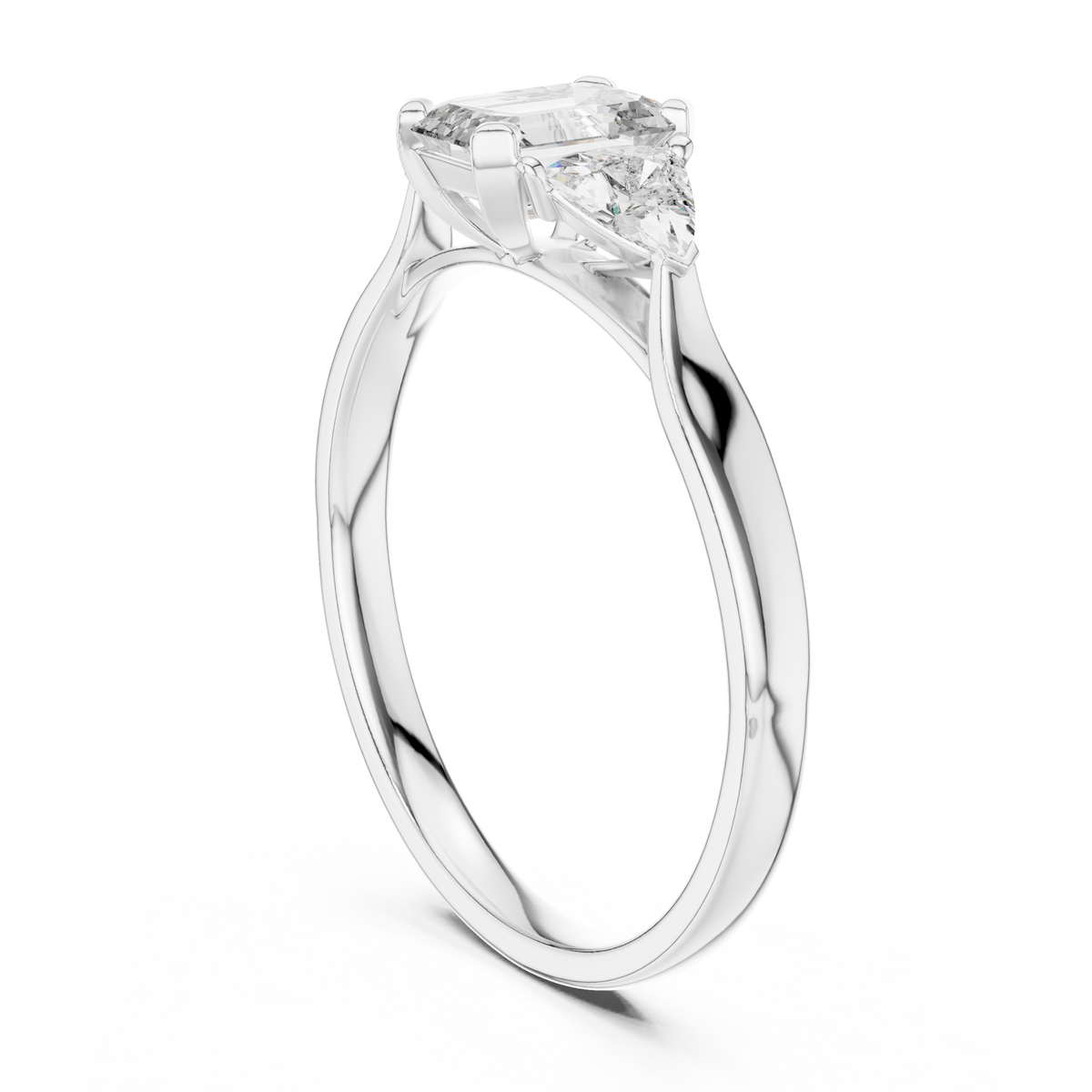 Trinity Emerald Elegance Ring