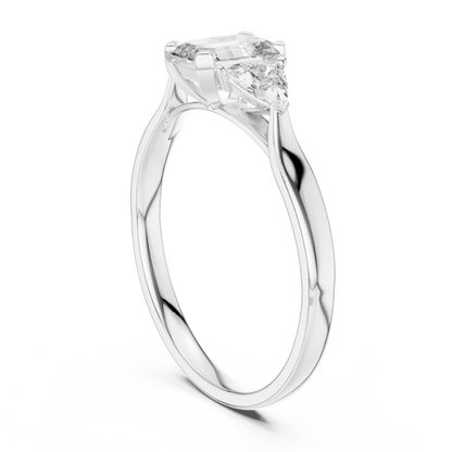 Trinity Emerald Elegance Ring