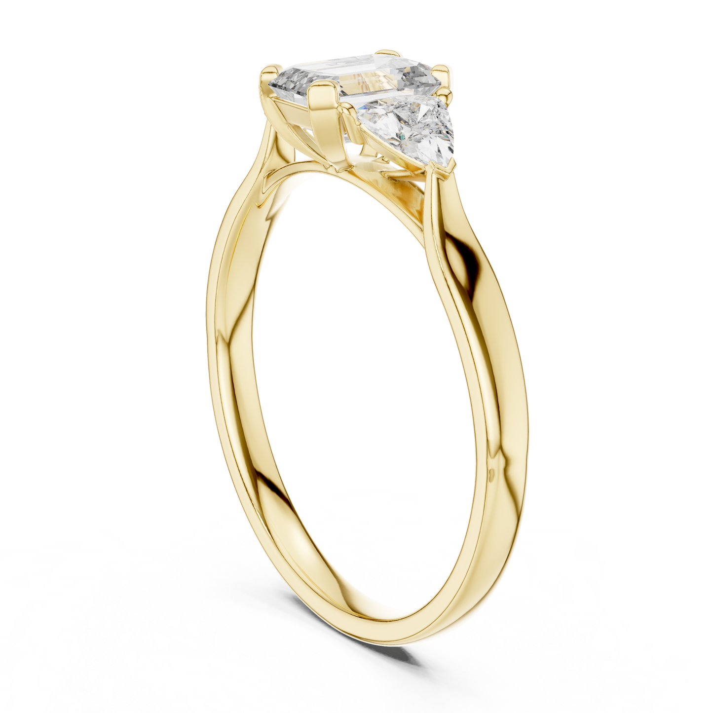 Trinity Emerald Elegance Ring