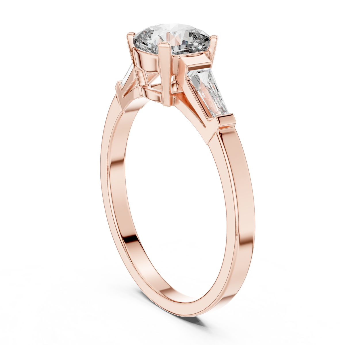 Tapered Baguette Trinity Ring