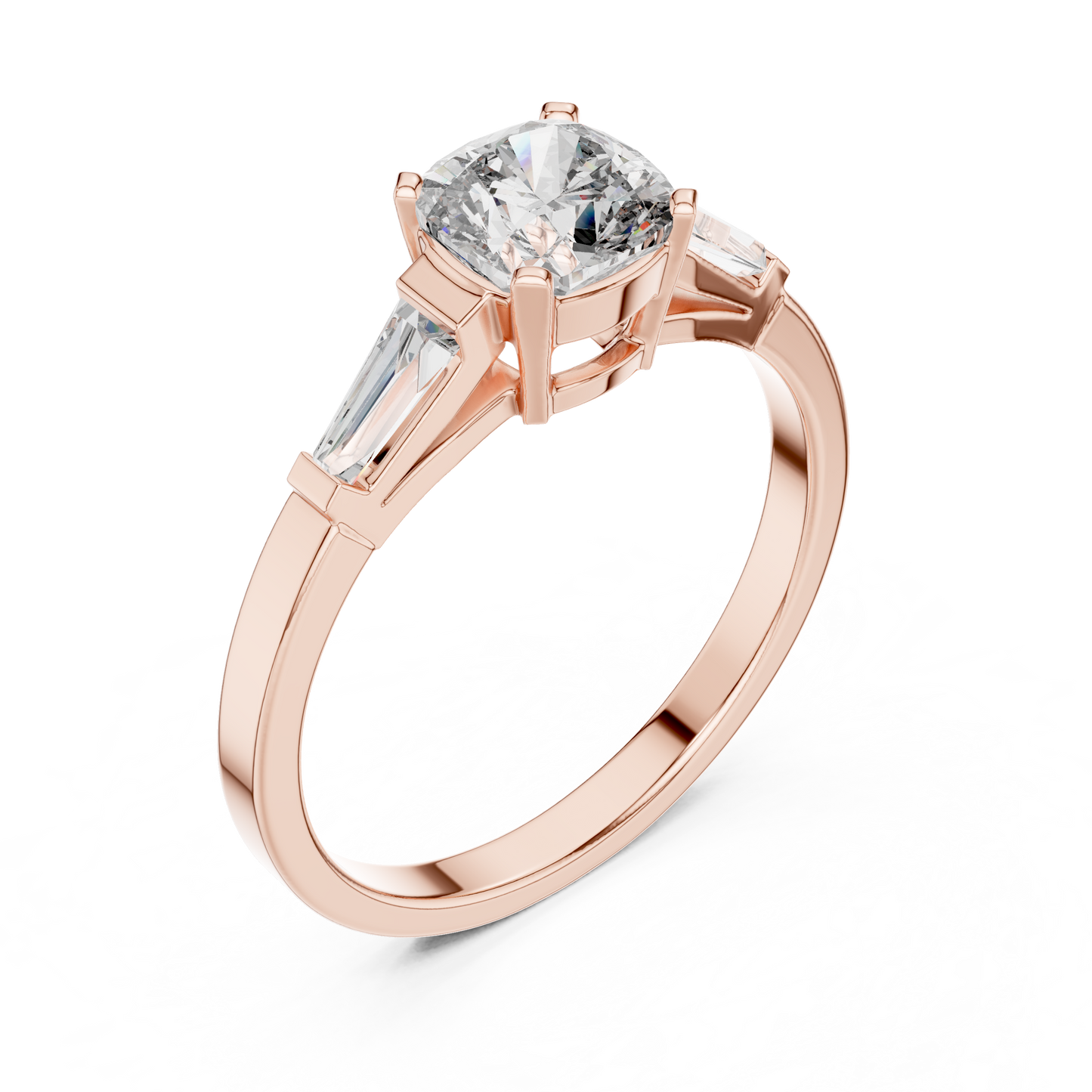Tapered Baguette Trinity Ring