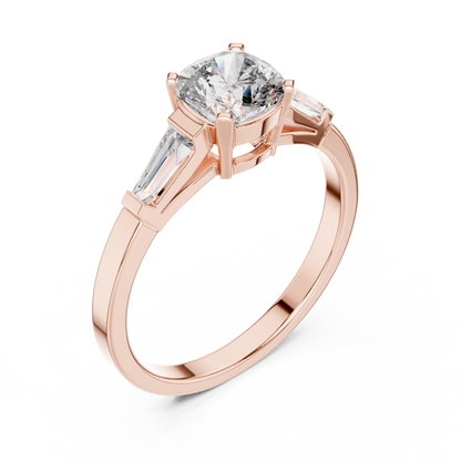 Tapered Baguette Trinity Ring