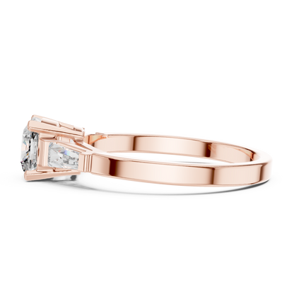 Tapered Baguette Trinity Ring