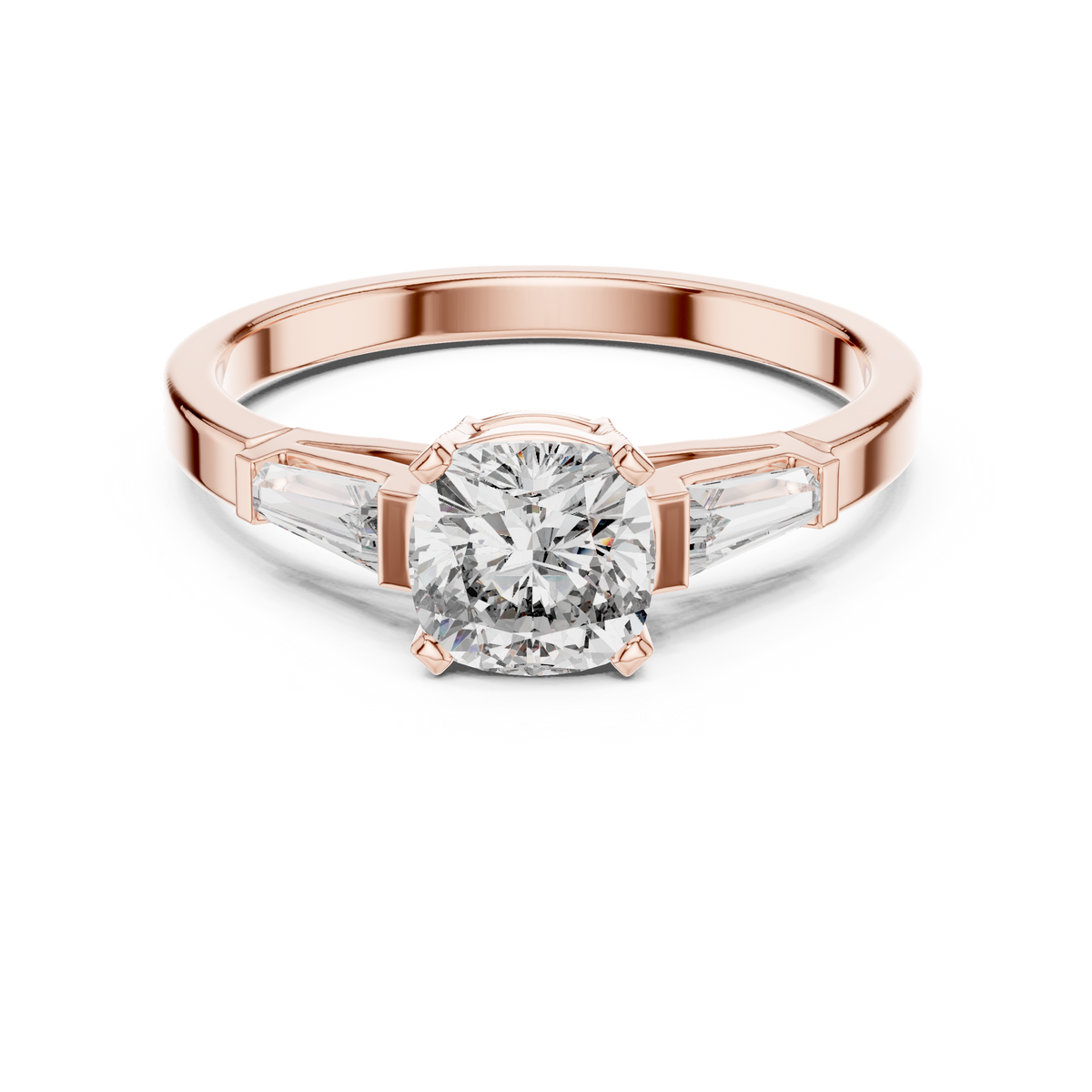 Tapered Baguette Trinity Ring