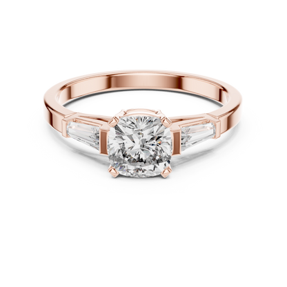 Tapered Baguette Trinity Ring