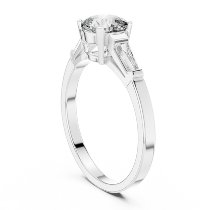 Tapered Baguette Trinity Ring