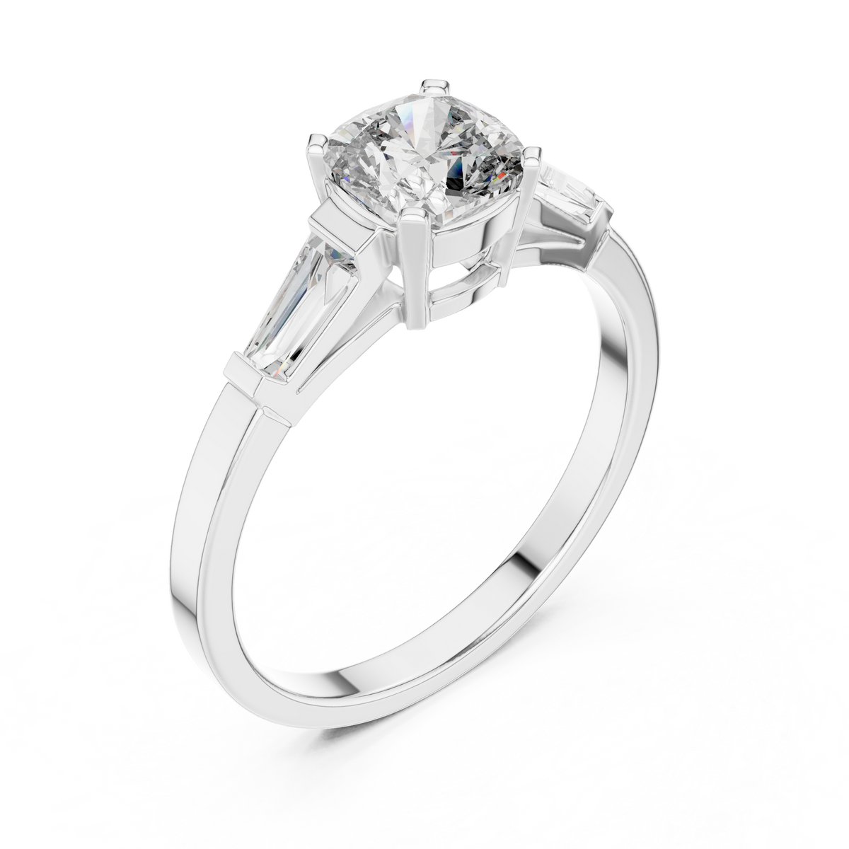 Tapered Baguette Trinity Ring
