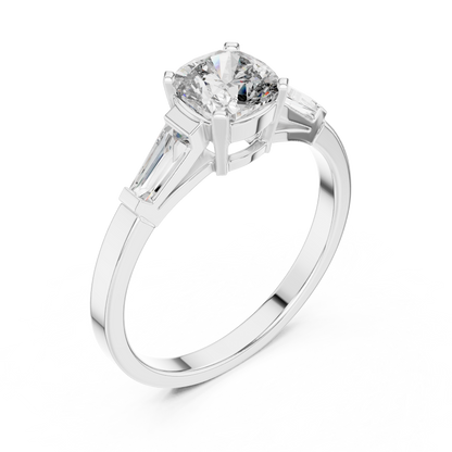 Tapered Baguette Trinity Ring