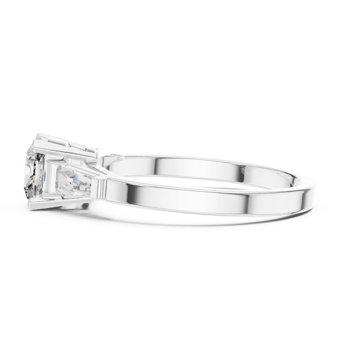Tapered Baguette Trinity Ring