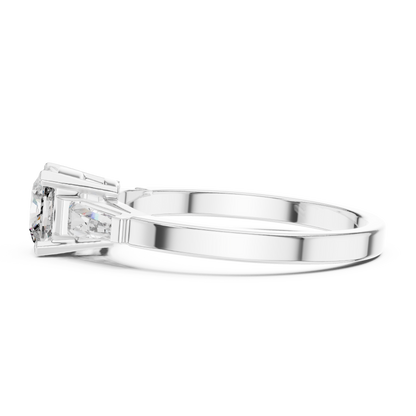 Tapered Baguette Trinity Ring