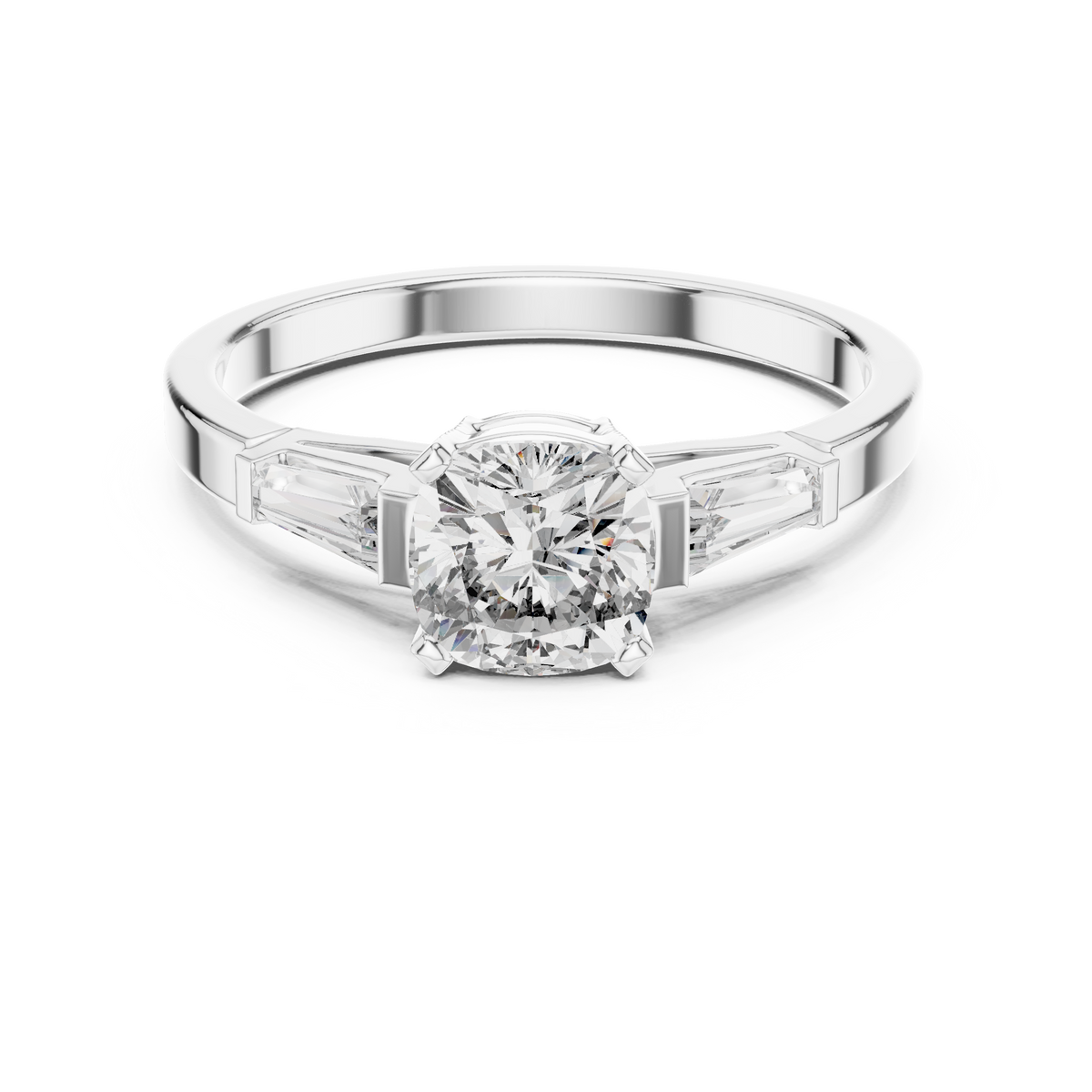 Tapered Baguette Trinity Ring