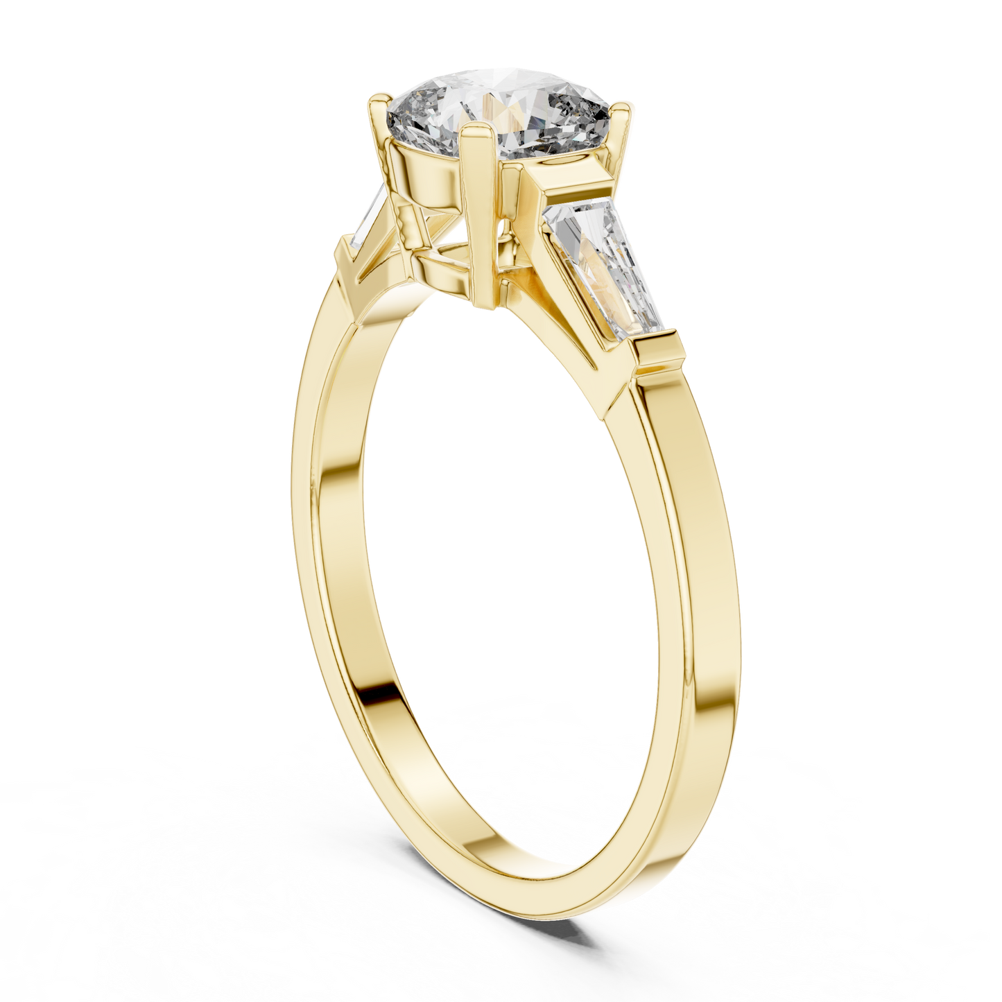 Tapered Baguette Trinity Ring