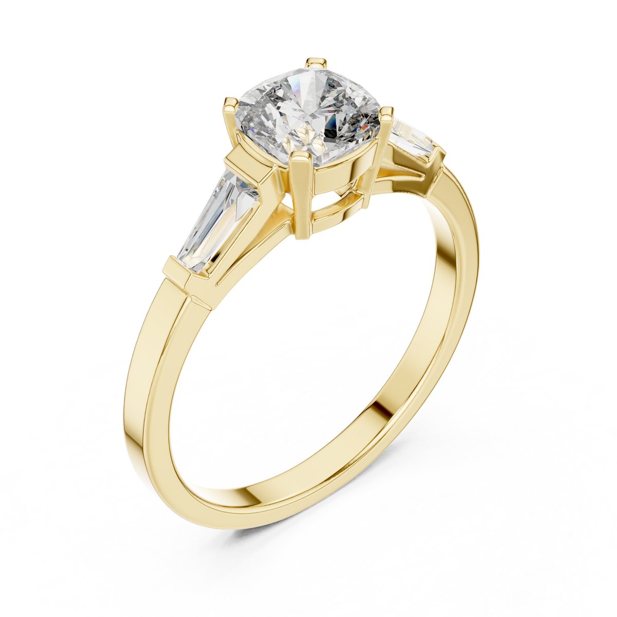 Tapered Baguette Trinity Ring