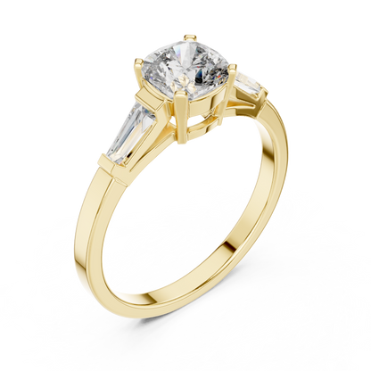 Tapered Baguette Trinity Ring