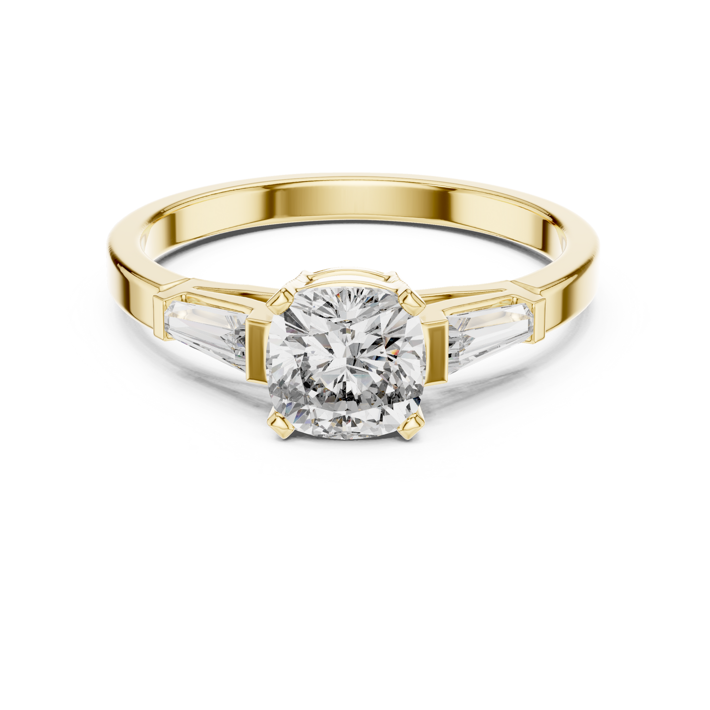 Tapered Baguette Trinity Ring