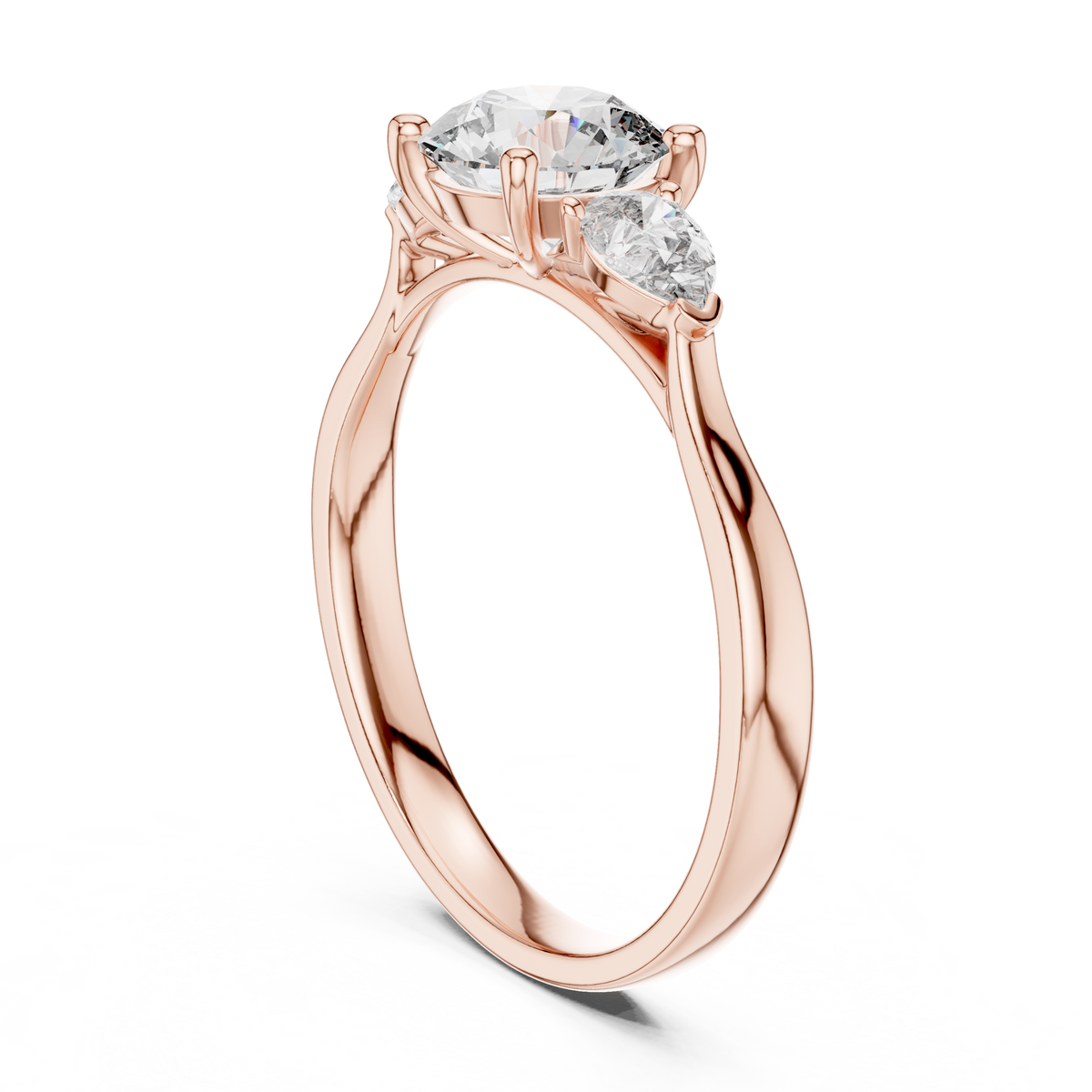 Harmony Pear Trio Ring