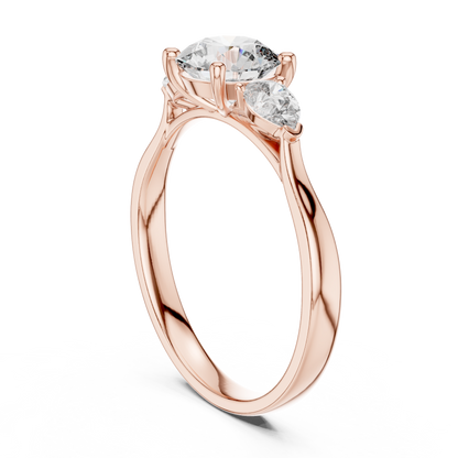 Harmony Pear Trio Ring