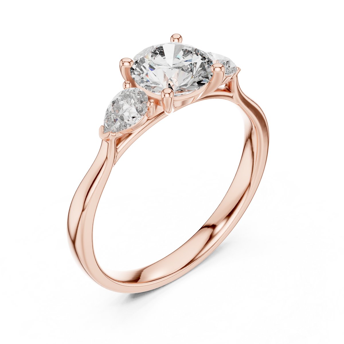 Harmony Pear Trio Ring