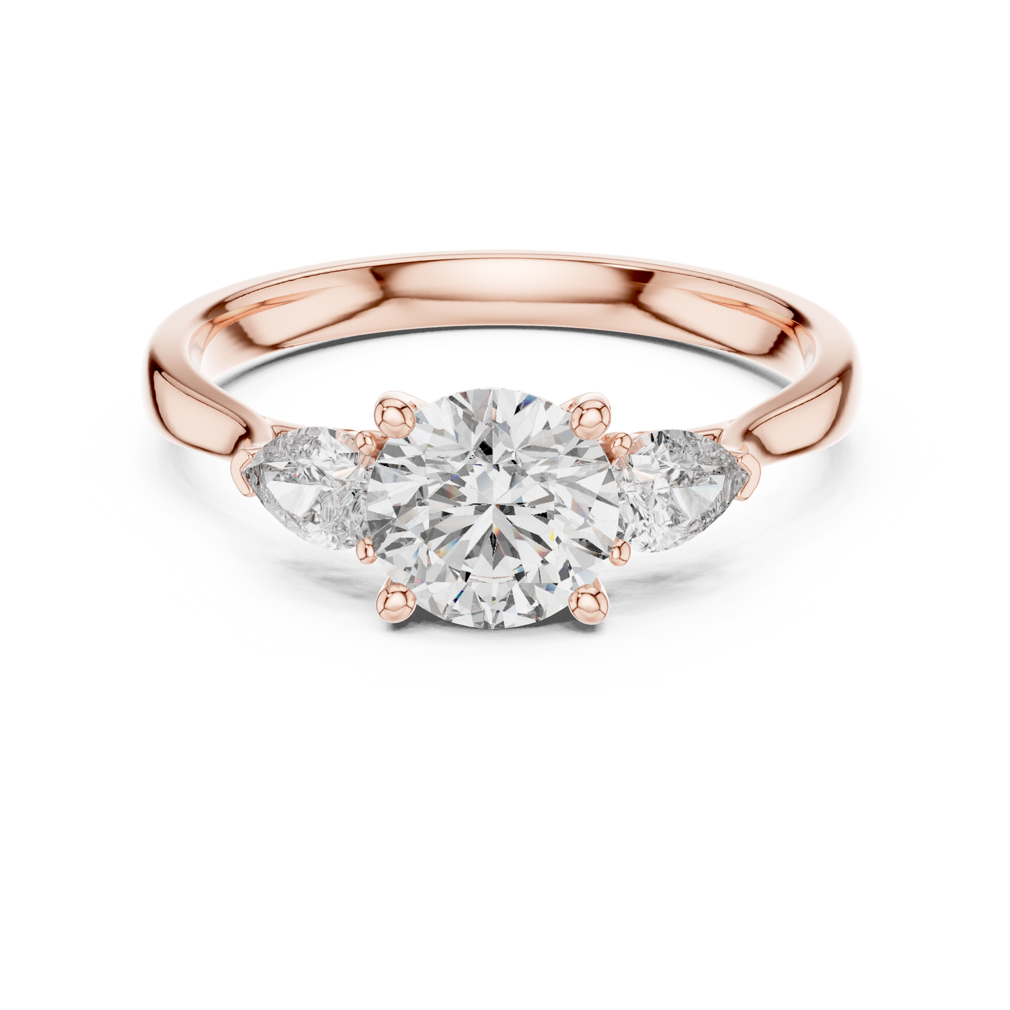 Harmony Pear Trio Ring