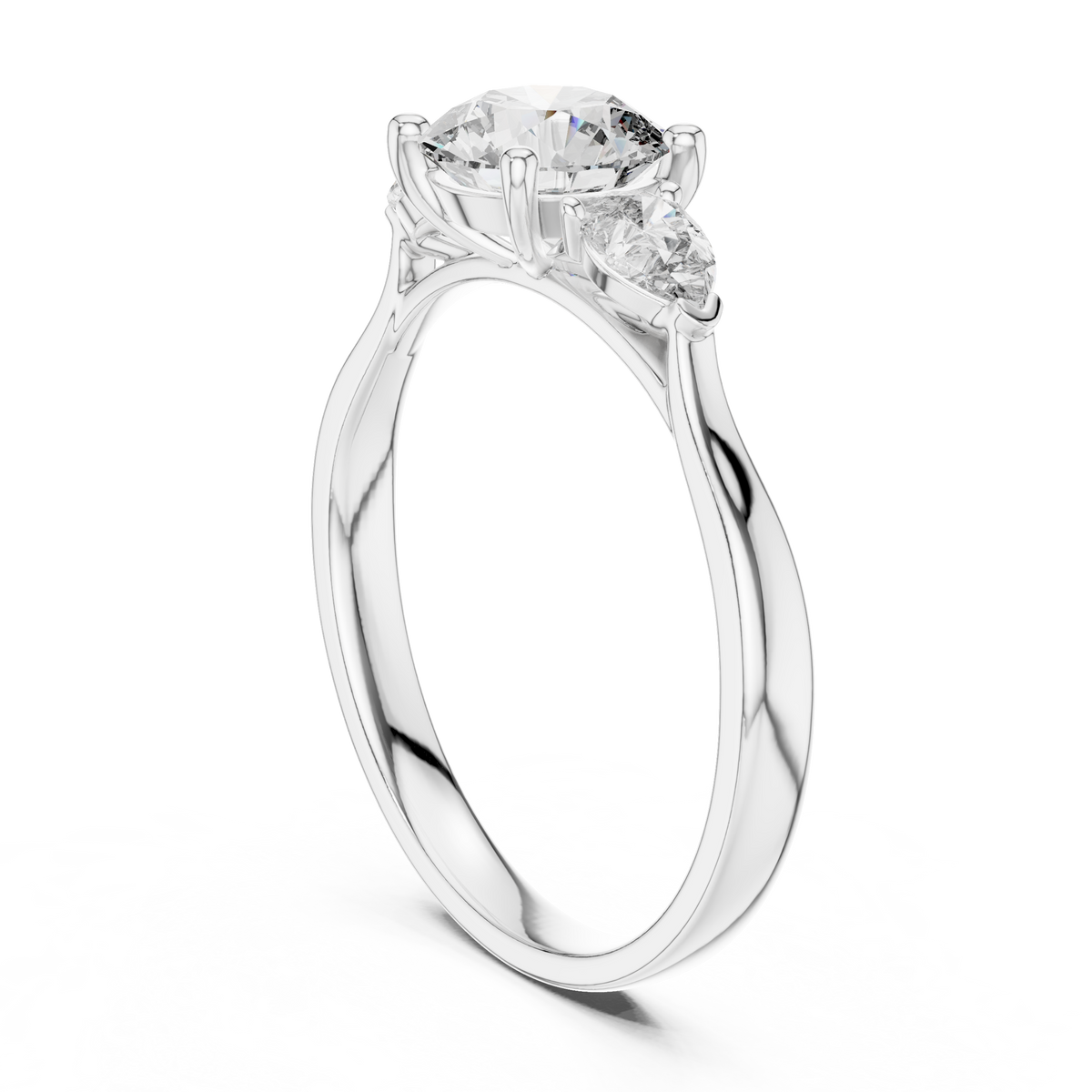 Harmony Pear Trio Ring
