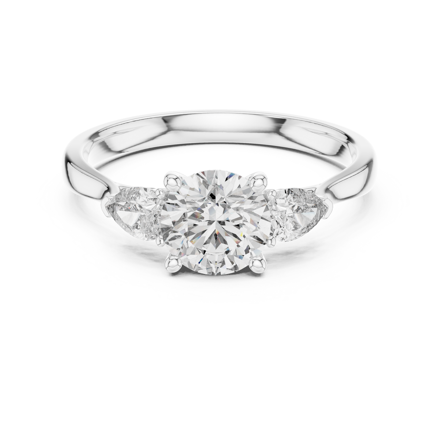 Harmony Pear Trio Ring