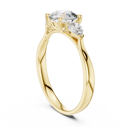 Harmony Pear Trio Ring