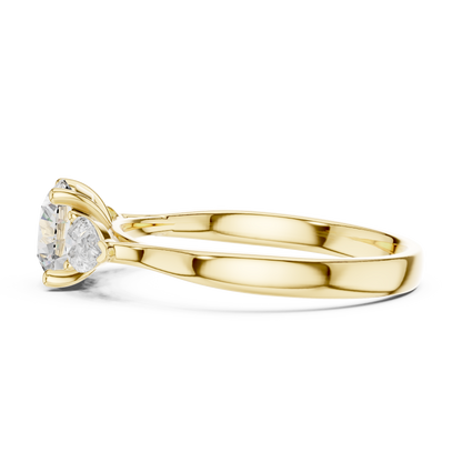 Harmony Pear Trio Ring