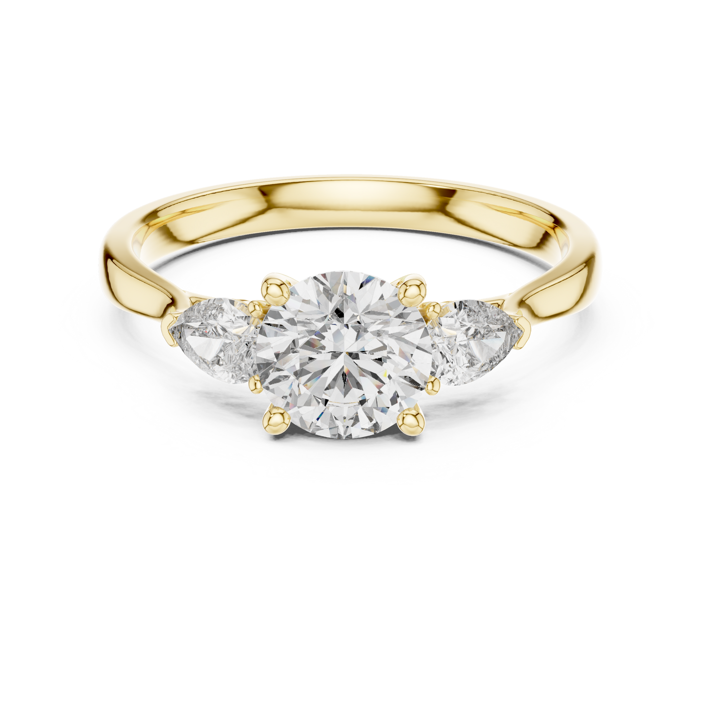 Harmony Pear Trio Ring