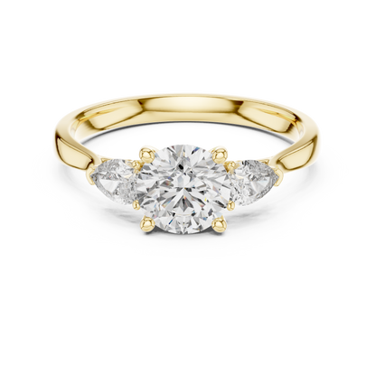 Harmony Pear Trio Ring