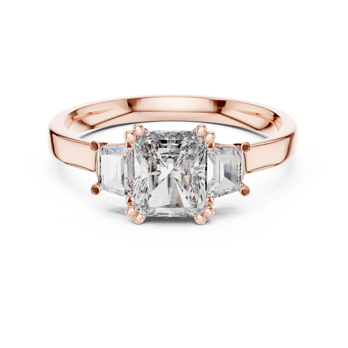 Radiant Trapezoid Trilogy Ring