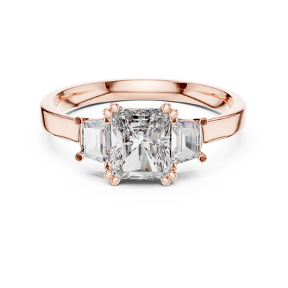 Radiant Trapezoid Trilogy Ring