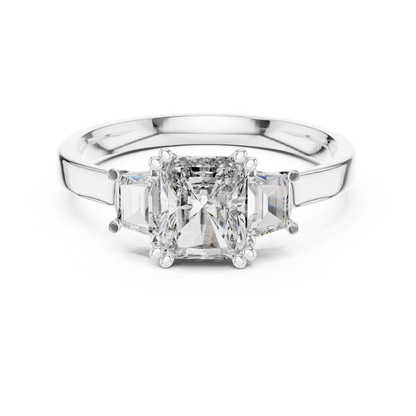 Radiant Trapezoid Trilogy Ring