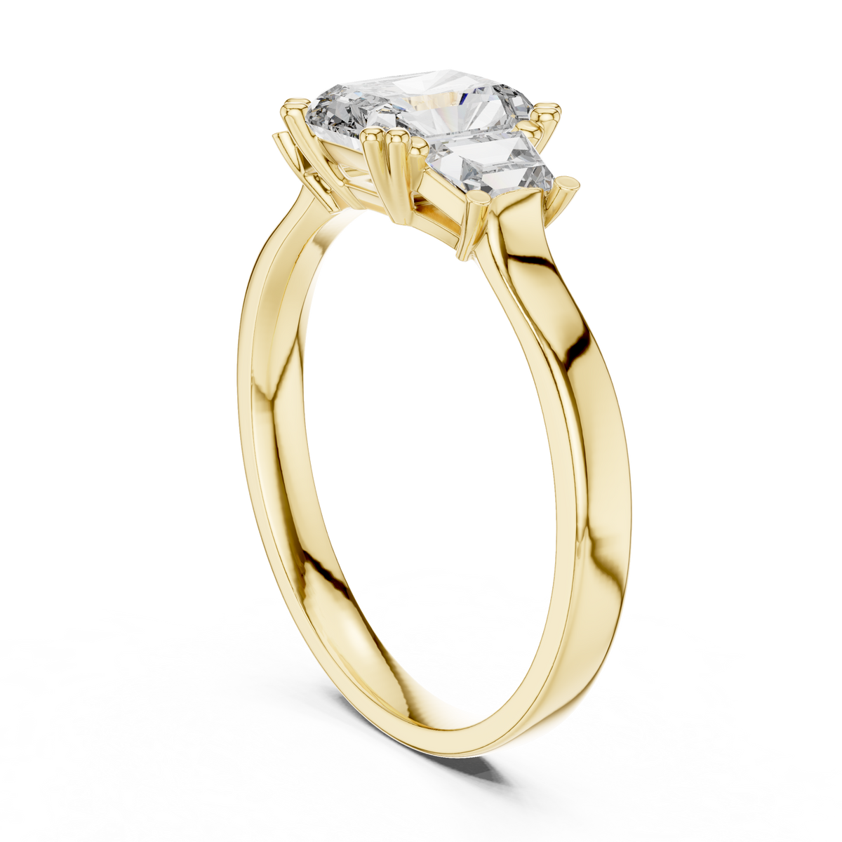 Radiant Trapezoid Trilogy Ring