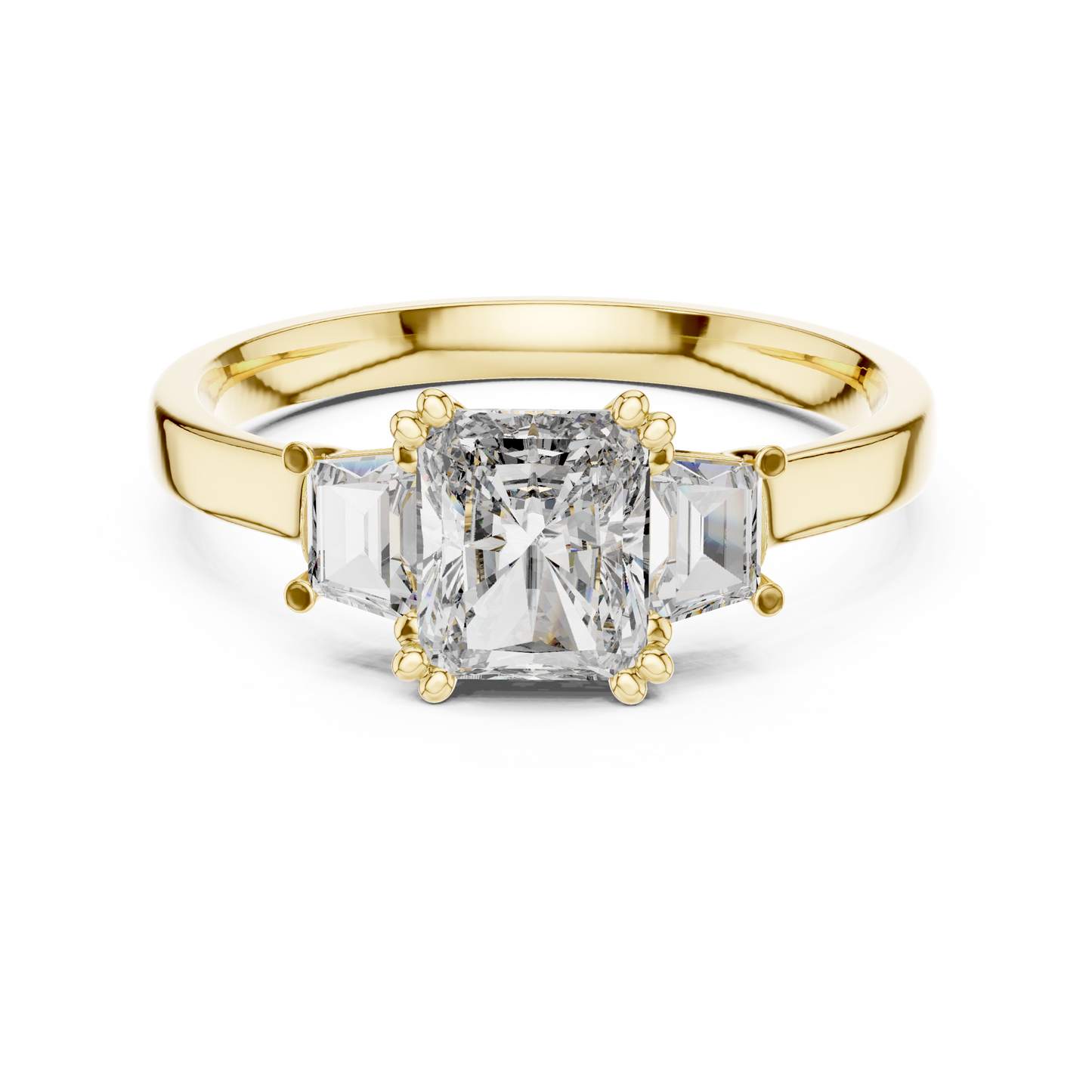 Radiant Trapezoid Trilogy Ring