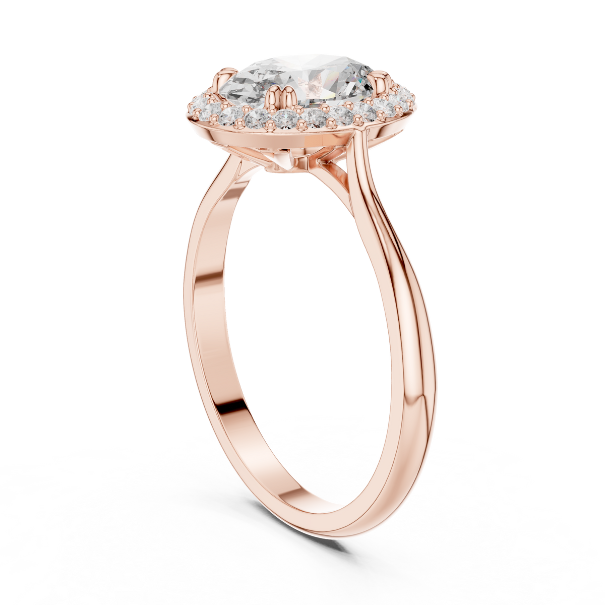 Oval Halo Diamond Ring