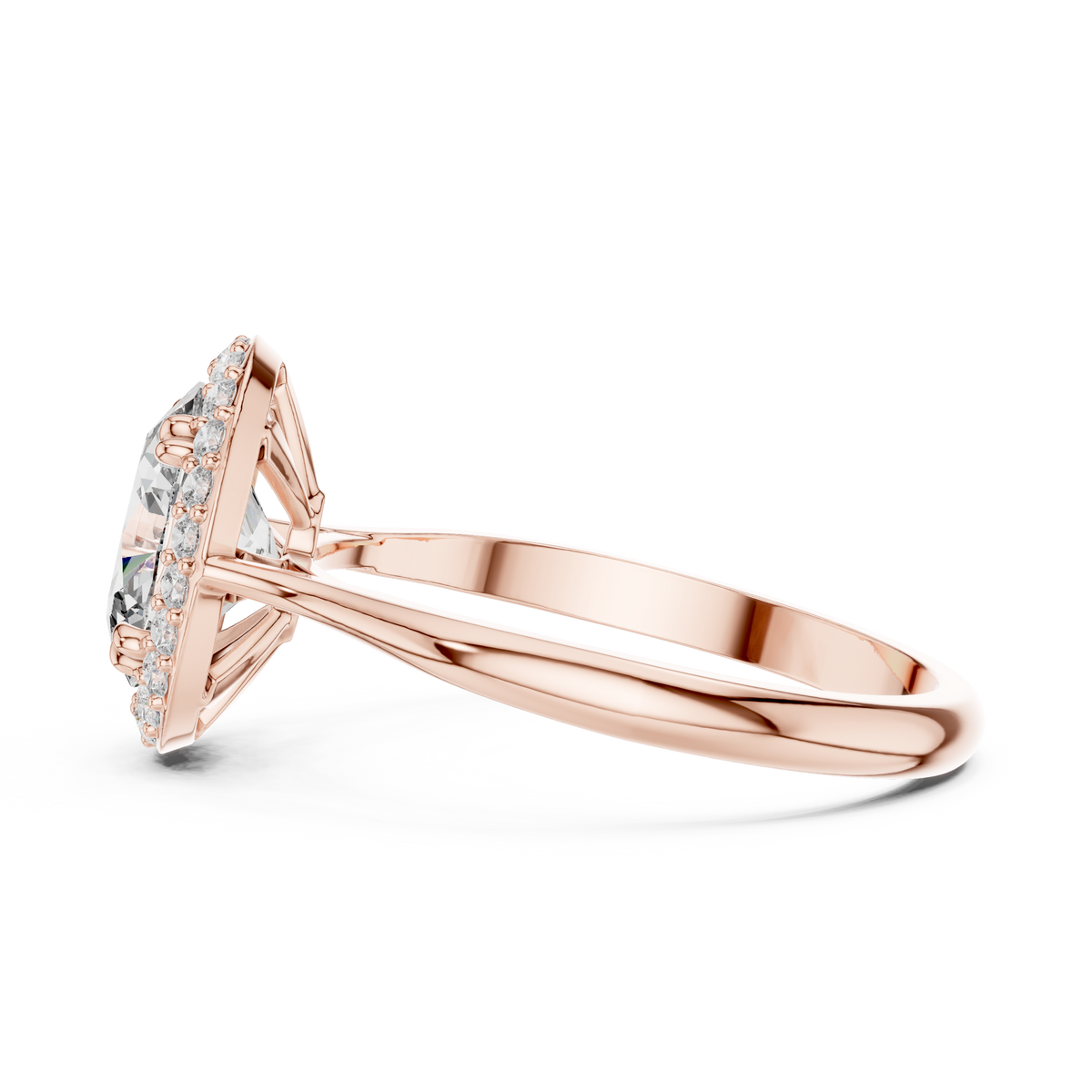 Oval Halo Diamond Ring