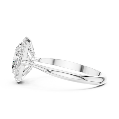 Oval Halo Diamond Ring