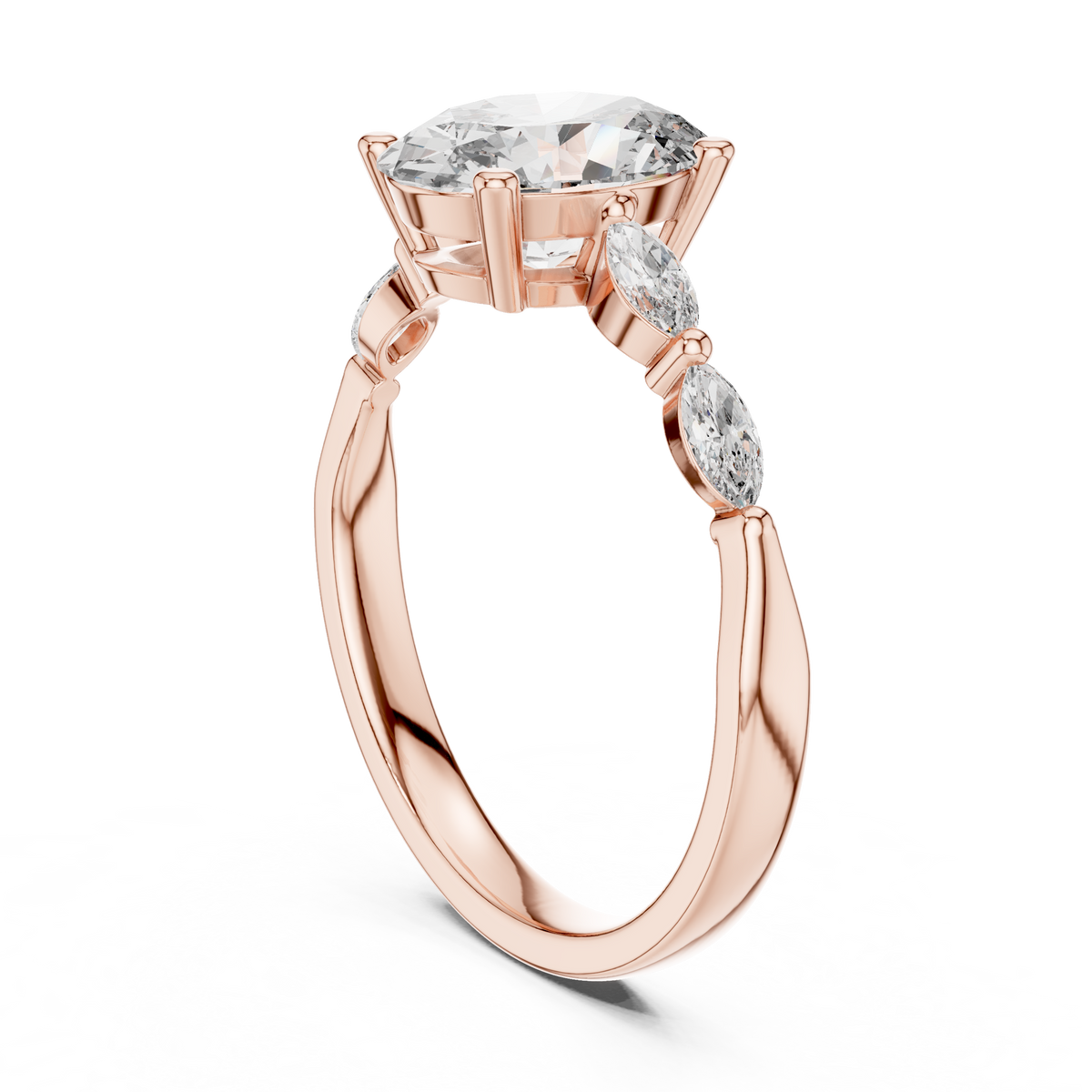 Rose Radiance Oval Ring