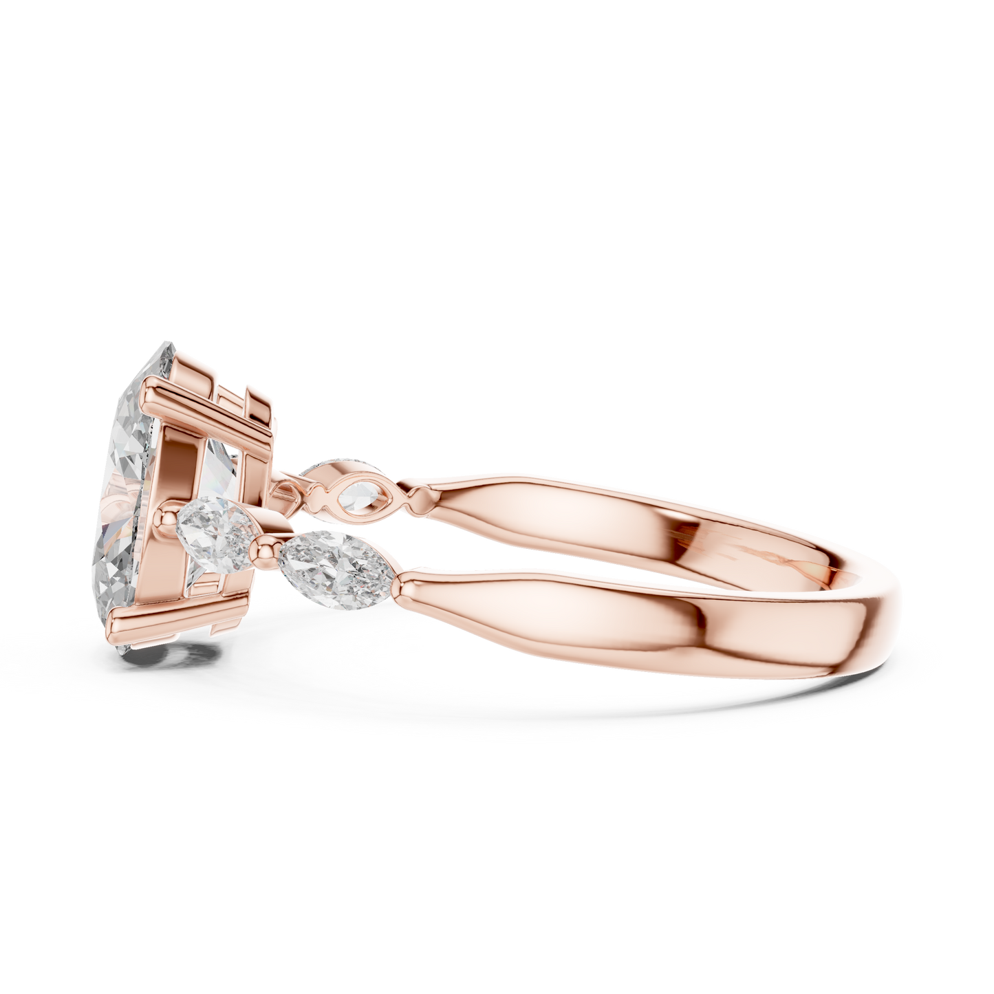 Rose Radiance Oval Ring