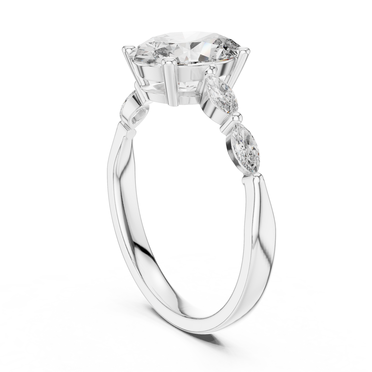 Rose Radiance Oval Ring