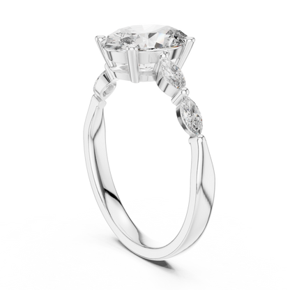 Rose Radiance Oval Ring