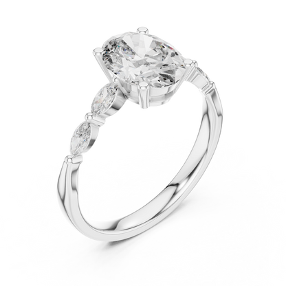 Rose Radiance Oval Ring