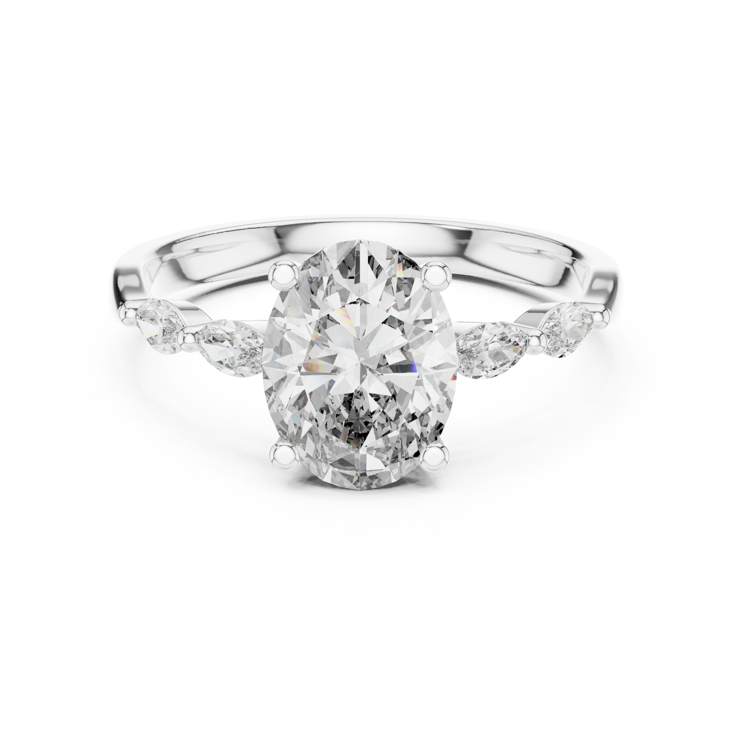 Rose Radiance Oval Ring