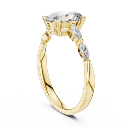 Rose Radiance Oval Ring