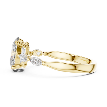 Rose Radiance Oval Ring