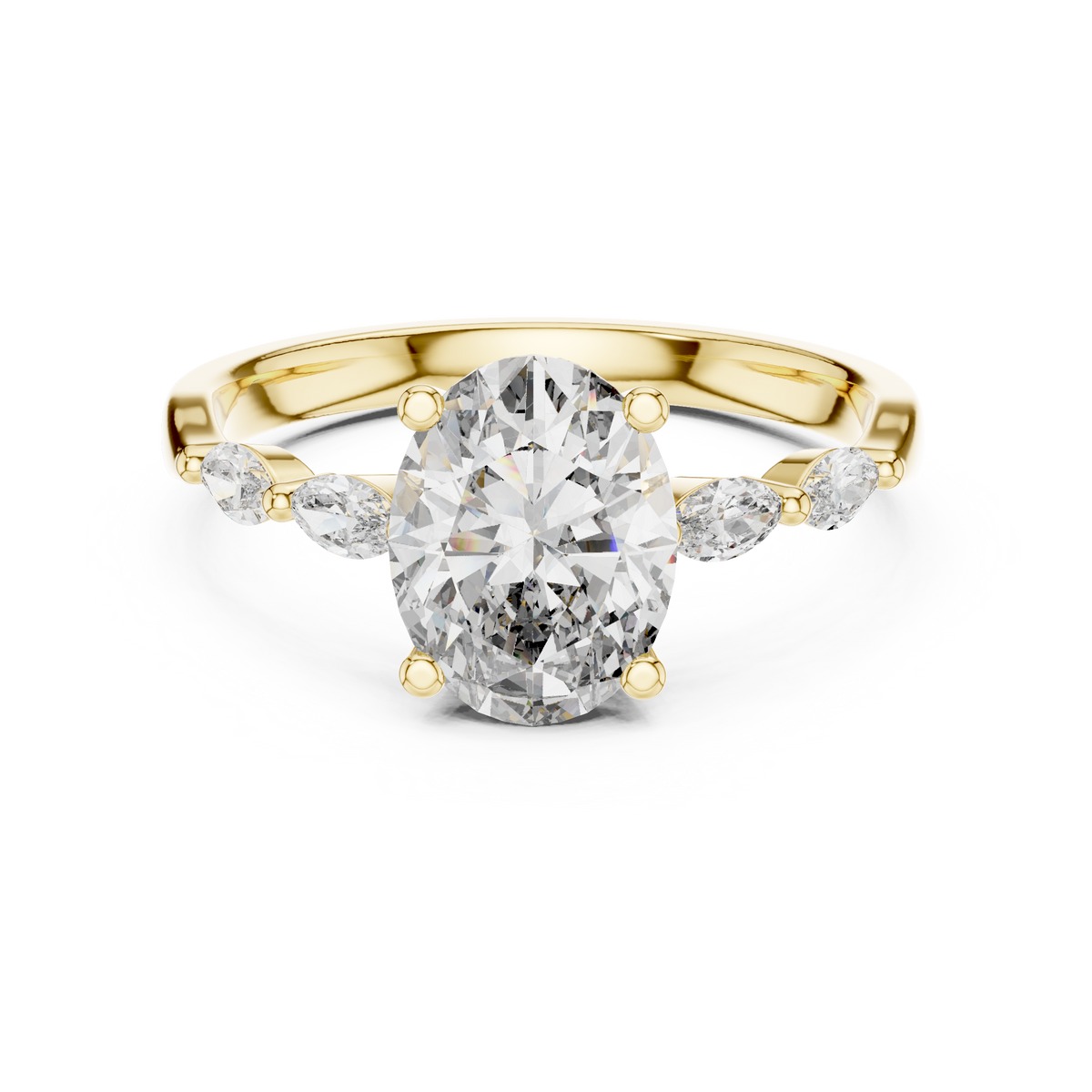 Rose Radiance Oval Ring