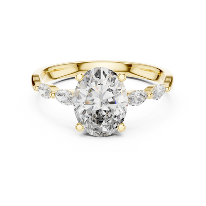Rose Radiance Oval Ring