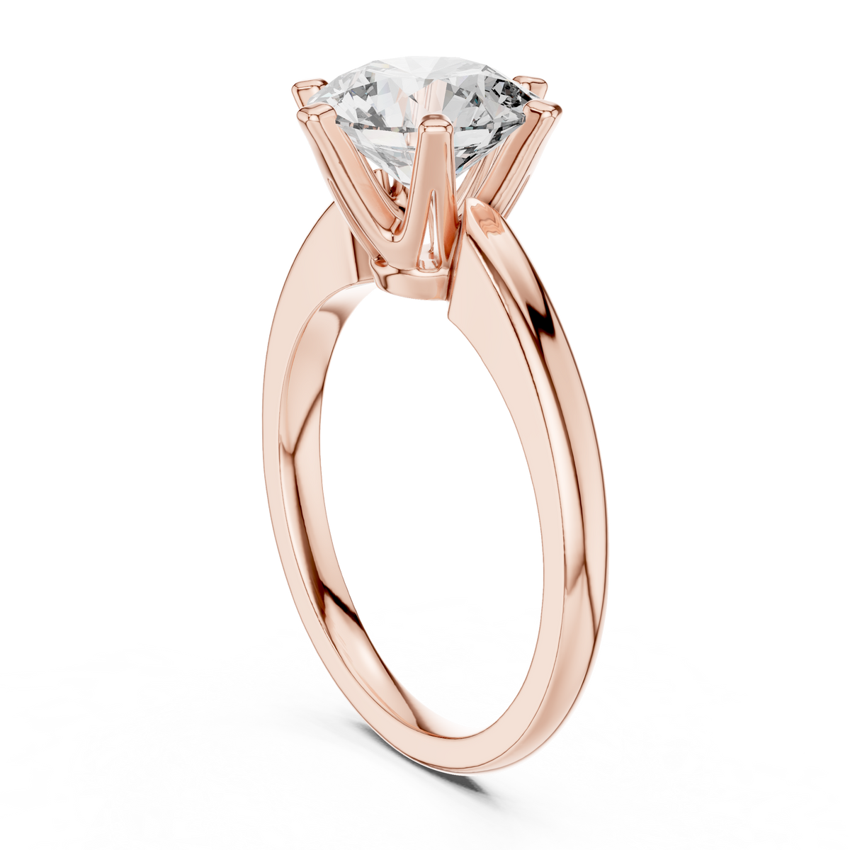 Rose Classic Solitaire Ring