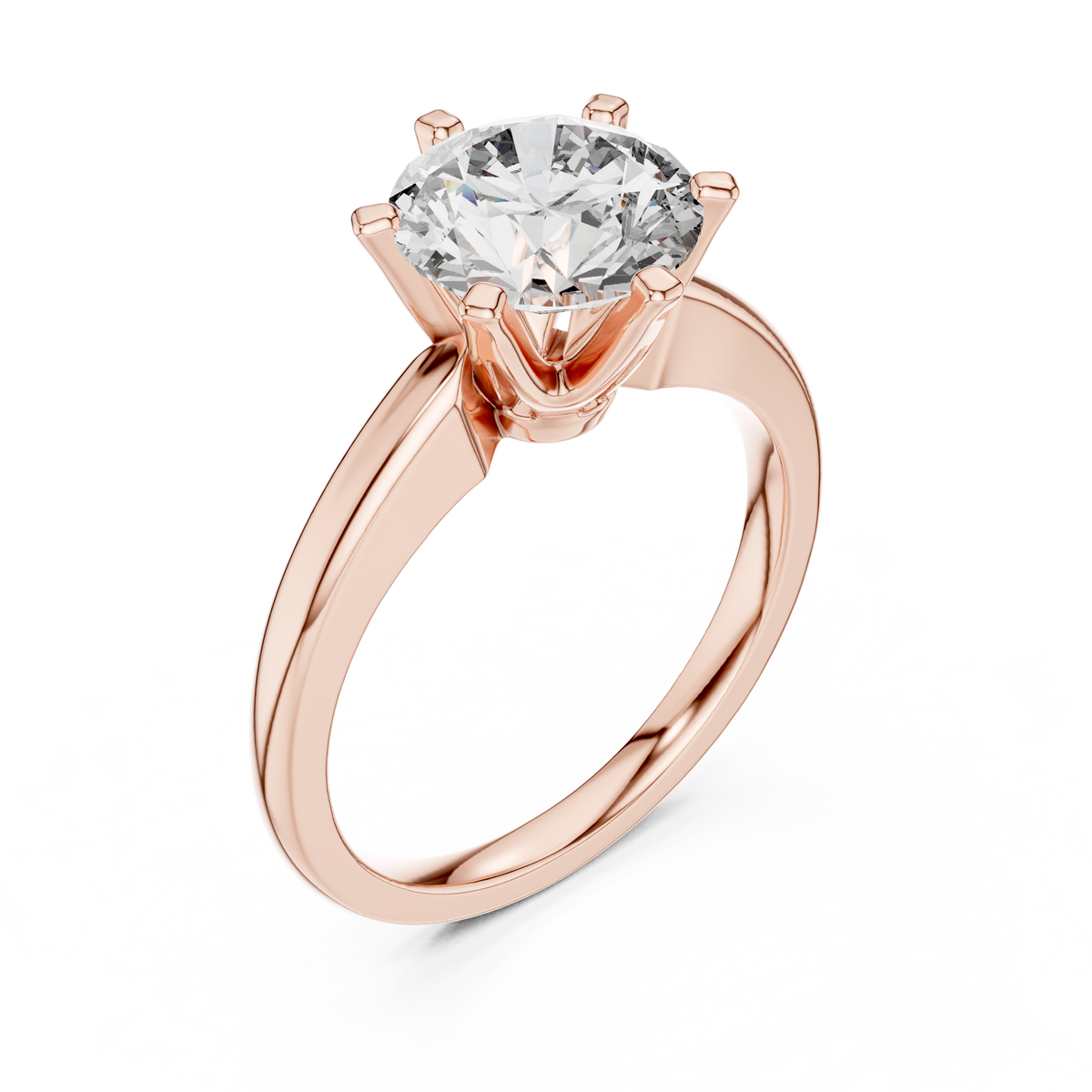 Rose Classic Solitaire Ring